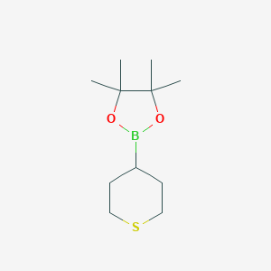 4,4,5,5-Tetramethyl-2-(tetrahydro-2H-thiopyran-4-yl)-1,3,2-dioxaborolane