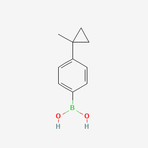 molecular formula C10H13BO2 B3228559 (4-(1-Methylcyclopropyl)phenyl)boronic acid CAS No. 1264296-84-5