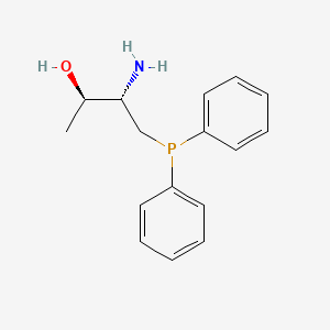 molecular formula C16H20NOP B3228565 2-Butanol, 3-amino-4-(diphenylphosphino)-, (2R,3S)- CAS No. 1264520-30-0