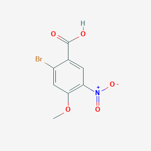molecular formula C8H6BrNO5 B3228576 2-Bromo-4-methoxy-5-nitrobenzoic acid CAS No. 126491-49-4