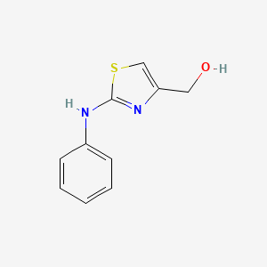 molecular formula C10H10N2OS B3228579 (2-Phenylamino-thiazol-4-yl)-methanol CAS No. 126533-63-9