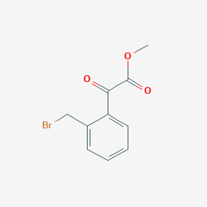 molecular formula C10H9BrO3 B3228583 Methyl 2-[2-(bromomethyl)phenyl]-2-oxoacetate CAS No. 126534-57-4