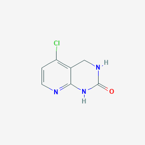 molecular formula C7H6ClN3O B3228597 5-Chloro-3,4-dihydropyrido[2,3-D]pyrimidin-2(1H)-one CAS No. 1265634-75-0