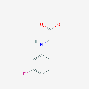 molecular formula C9H10FNO2 B3228636 Methyl 2-[(3-fluorophenyl)amino]acetate CAS No. 126689-76-7