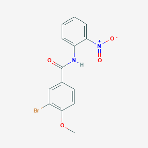 molecular formula C14H11BrN2O4 B322866 3-bromo-4-methoxy-N-(2-nitrophenyl)benzamide 