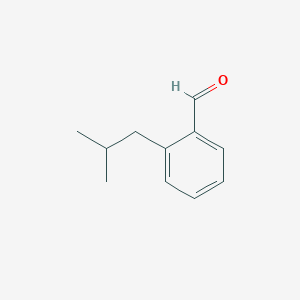 molecular formula C11H14O B3228697 2-(2-Methylpropyl)benzaldehyde CAS No. 1268267-77-1