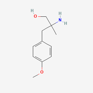 molecular formula C11H17NO2 B3228704 2-Amino-3-(4-methoxyphenyl)-2-methylpropan-1-ol CAS No. 1268388-13-1