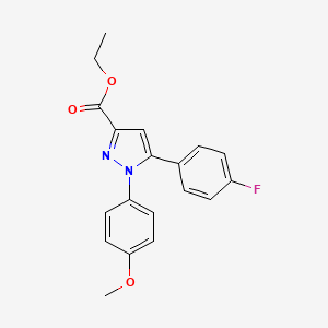 Ethyl 5-(4-fluorophenyl)-1-(4-methoxyphenyl)-1H-pyrazole-3-carboxylate