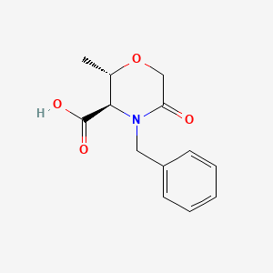 (2S,3R)-4-benzyl-2-methyl-5-oxomorpholine-3-carboxylic acid