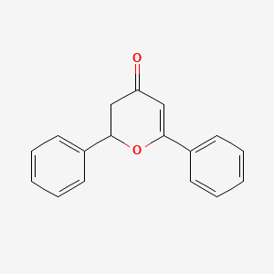 molecular formula C17H14O2 B3228766 2,6-Diphenyl-2H-pyran-4(3H)-one CAS No. 126855-57-0