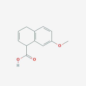 molecular formula C12H12O3 B3228772 7-Methoxy-1,4-dihydronaphthalene-1-carboxylic acid CAS No. 126857-49-6