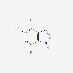 molecular formula C8H4BrF2N B3228775 5-bromo-4,7-difluoro-1H-indole CAS No. 1268816-58-5