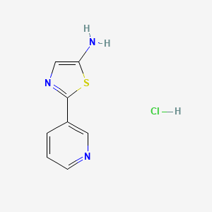 molecular formula C8H8ClN3S B3228790 2-(3-吡啶基)-1,3-噻唑-5-胺盐酸盐 CAS No. 1269054-63-8