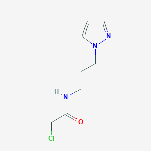 molecular formula C8H12ClN3O B3228797 2-chloro-N-[3-(1H-pyrazol-1-yl)propyl]acetamide CAS No. 1269152-32-0