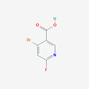 molecular formula C6H3BrFNO2 B3228819 4-溴-6-氟烟酸 CAS No. 1269293-70-0