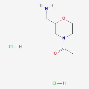 1-(4-Acetyl-2-morpholinyl)methanamine dihydrochloride