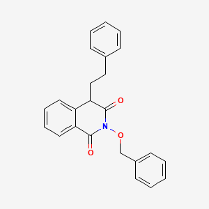 molecular formula C24H21NO3 B3228831 2-(Benzyloxy)-4-phenethylisoquinoline-1,3(2H,4H)-dione CAS No. 1269514-88-6