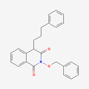 molecular formula C25H23NO3 B3228839 2-(Benzyloxy)-4-(3-phenylpropyl)isoquinoline-1,3(2H,4H)-dione CAS No. 1269514-89-7