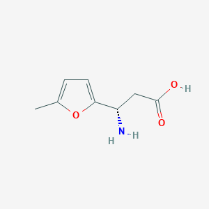 molecular formula C8H11NO3 B3228859 (3S)-3-氨基-3-(5-甲基呋喃-2-基)丙酸 CAS No. 1269994-47-9