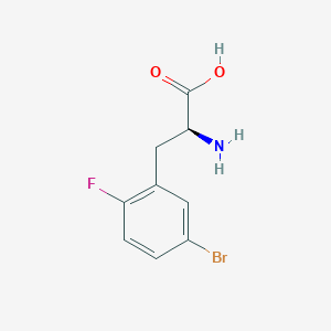 molecular formula C9H9BrFNO2 B3228874 5-Bromo-2-fluoro-L-phenylalanine CAS No. 1270266-32-4