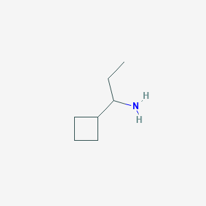 molecular formula C7H15N B3228903 1-Cyclobutylpropan-1-amine CAS No. 1270372-17-2