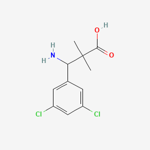 3-Amino-3-(3,5-dichlorophenyl)-2,2-dimethylpropanoic acid