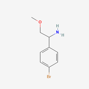 molecular formula C9H12BrNO B3228934 1-(4-Bromophenyl)-2-methoxyethanamine CAS No. 1270557-79-3
