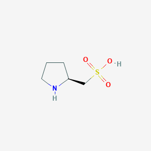 molecular formula C5H11NO3S B3228939 (S)-Pyrrolidin-2-ylmethanesulfonic acid CAS No. 127075-47-2