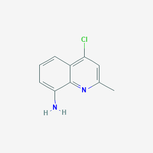 molecular formula C10H9ClN2 B3228948 4-Chloro-2-methylquinolin-8-amine CAS No. 127171-93-1