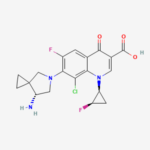 7-((R)-7-amino-5-azaspiro[2.4]heptan-5-yl)-8-chloro-6-fluoro-1-((1S,2R)-2-fluorocyclopropyl)-4-oxo-1,4-dihydroquinoline-3-carboxylic acid