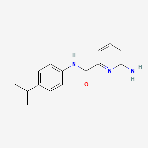 molecular formula C15H17N3O B3228961 6-amino-N-[4-(propan-2-yl)phenyl]pyridine-2-carboxamide CAS No. 1272089-66-3