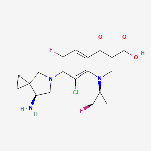 molecular formula C19H18ClF2N3O3 B3228967 sitafloxacin isomer I(SSR) CAS No. 127254-11-9