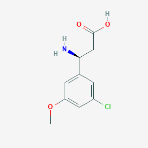 (S)-3-amino-3-(3-chloro-5-methoxyphenyl)propanoic acid