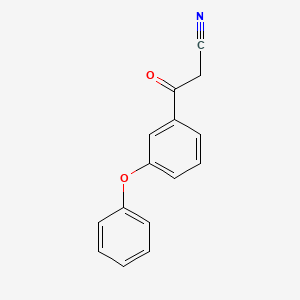 molecular formula C15H11NO2 B3228996 3-Phenoxybenzoylacetonitrile CAS No. 127389-14-4