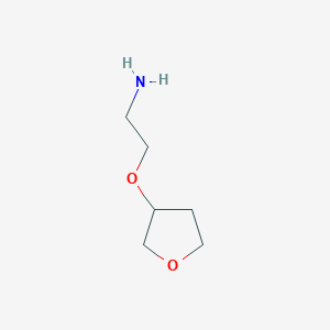 molecular formula C6H13NO2 B3229017 2-(Oxolan-3-yloxy)ethan-1-amine CAS No. 1274539-59-1