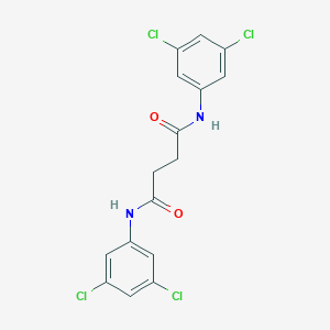 molecular formula C16H12Cl4N2O2 B322902 N,N'-bis(3,5-dichlorophenyl)succinamide 