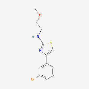 4-(3-bromophenyl)-N-(2-methoxyethyl)-1,3-thiazol-2-amine