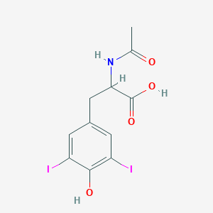 molecular formula C11H11I2NO4 B032291 N-Acetyl-3,5-Diiod-L-Tyrosin CAS No. 1027-28-7