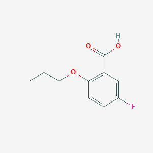 molecular formula C10H11FO3 B3229118 5-Fluoro-2-propoxybenzoic acid CAS No. 127980-13-6