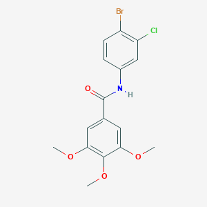 molecular formula C16H15BrClNO4 B322914 N-(4-bromo-3-chlorophenyl)-3,4,5-trimethoxybenzamide 