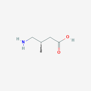 molecular formula C5H11NO2 B3229149 (3S)-3-Methyl-4-aminobutanoic acid CAS No. 128112-22-1