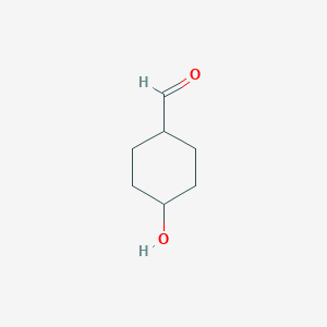 molecular formula C7H12O2 B3229152 4-Hydroxycyclohexanecarboxaldehyde CAS No. 128141-57-1