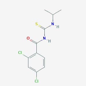 molecular formula C11H12Cl2N2OS B322916 2,4-dichloro-N-(propan-2-ylcarbamothioyl)benzamide 