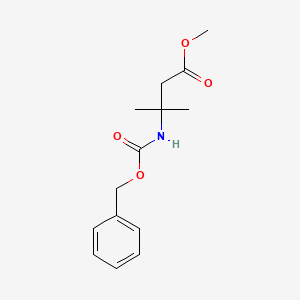 molecular formula C14H19NO4 B3229166 Methyl 3-(((benzyloxy)carbonyl)amino)-3-methylbutanoate CAS No. 128182-82-1