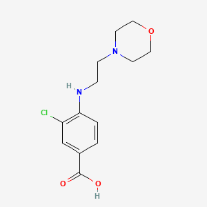 molecular formula C13H17ClN2O3 B3229177 3-Chloro-4-{[2-(morpholin-4-yl)ethyl]amino}benzoic acid CAS No. 1282204-49-2