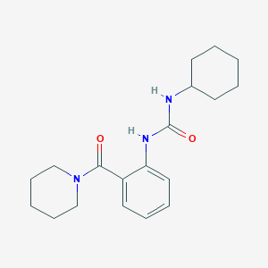 molecular formula C19H27N3O2 B322918 N-cyclohexyl-N'-[2-(1-piperidinylcarbonyl)phenyl]urea 