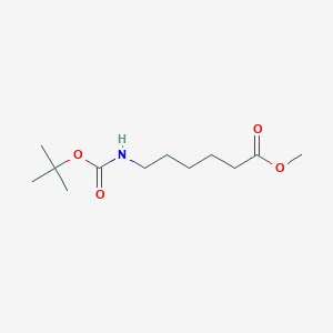 molecular formula C12H23NO4 B3229255 N-tert-butoxycarbonyl-6-aminohexanoic acid methyl ester CAS No. 128372-97-4