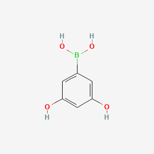 molecular formula C6H7BO4 B3229298 (3,5-二羟基苯基)硼酸 CAS No. 1285507-23-4