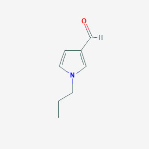 molecular formula C8H11NO B3229307 1-propyl-1H-pyrrole-3-carbaldehyde CAS No. 128600-69-1