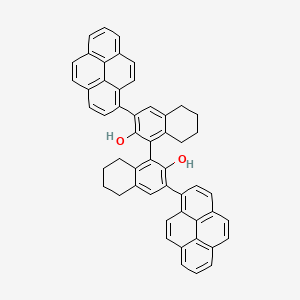 molecular formula C52H38O2 B3229322 3,3'-Bis(1-pyrenyl)-5,5',6,6',7,7',8,8'-octahydro-1,1'-binaphthalene-2,2'-diol CAS No. 1286189-19-2